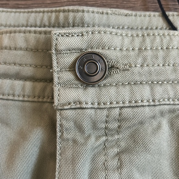 Prana Green Jean Shorts with Distressed Hem Size 6 - Picture 4 of 9